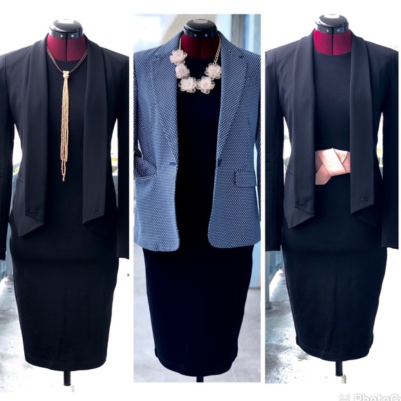 French Connection Eso Viven Black Dress - Picture 5 of 6